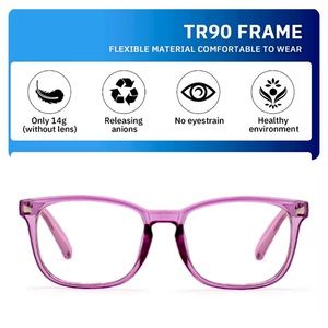 👓 🆕NIP: Anti-Blue Light Readers: 1.25+ Transparent Purple